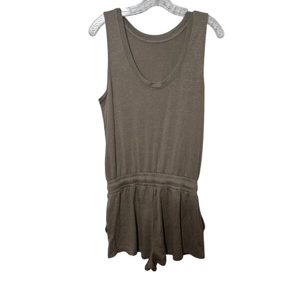 Wilfred Free Romper‎ Women’s Small Brown Drawstring Waist Sleeveless Lounge - Picture 2 of 12